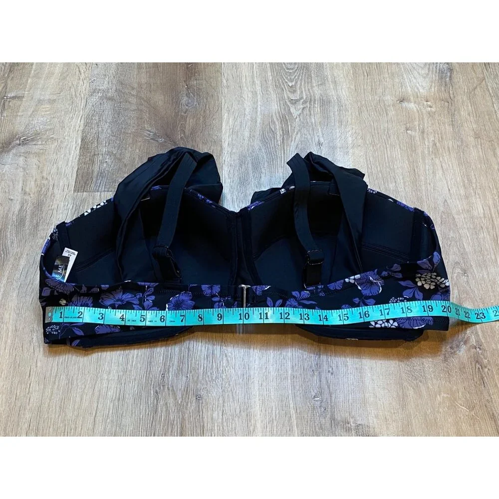 Adore Me Womens 2-Piece High-Waisted Bikini Set 1X‎ Bottom 4X Top NWT